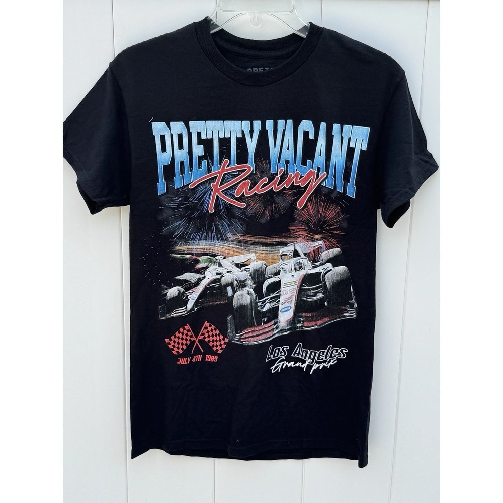 Pretty Vacant Racing T-Shirt Black XL Short Sleeve NIB